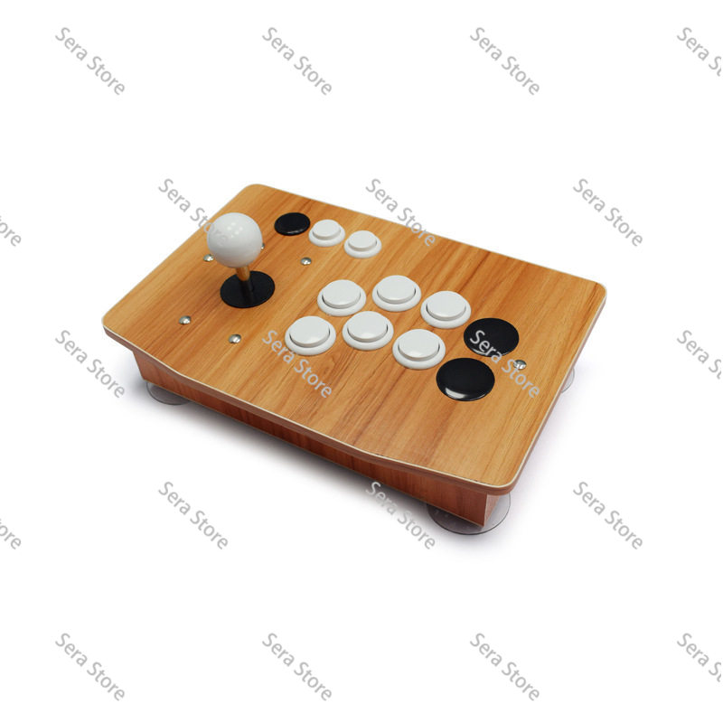 Retro Game Controller Usb - Joystick Arcade Fai-da-Te in Legno Massello,
