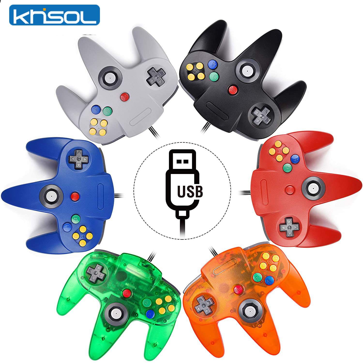 Retro Game Controller Usb - Controller N64 Classico USB cablato remoto